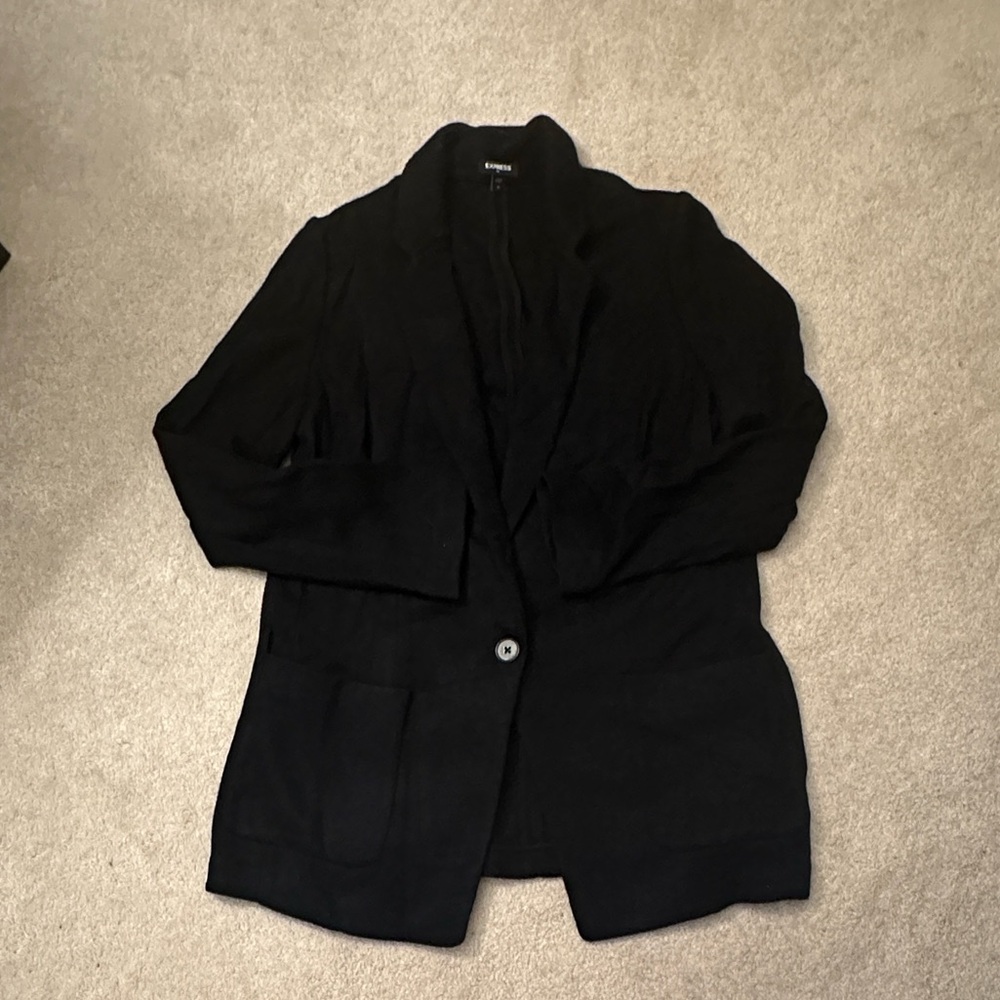 Express Black Women's Blazer Sweater Jacket